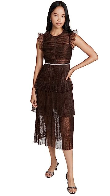 Fine Lace Midi Dress | Shopbop