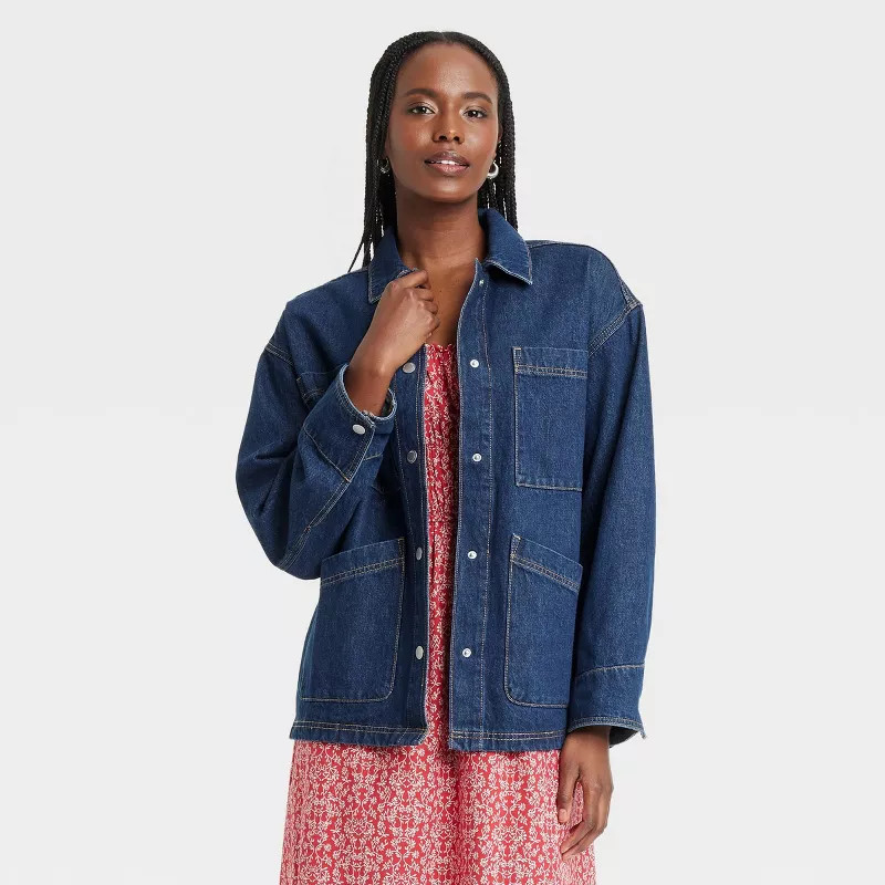 Women's Denim Chore Coat - Universal Thread™ | Target