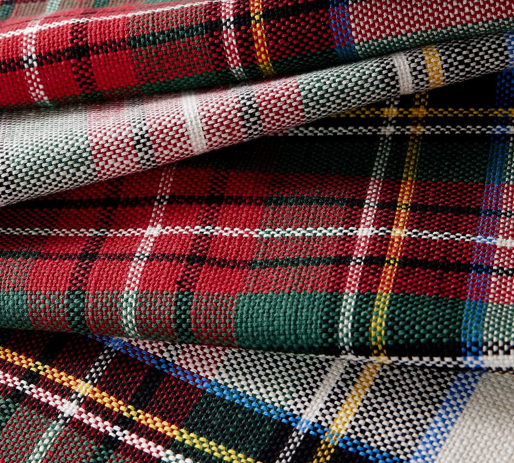 Stewart Plaid Cotton Table Runner | Pottery Barn (US)