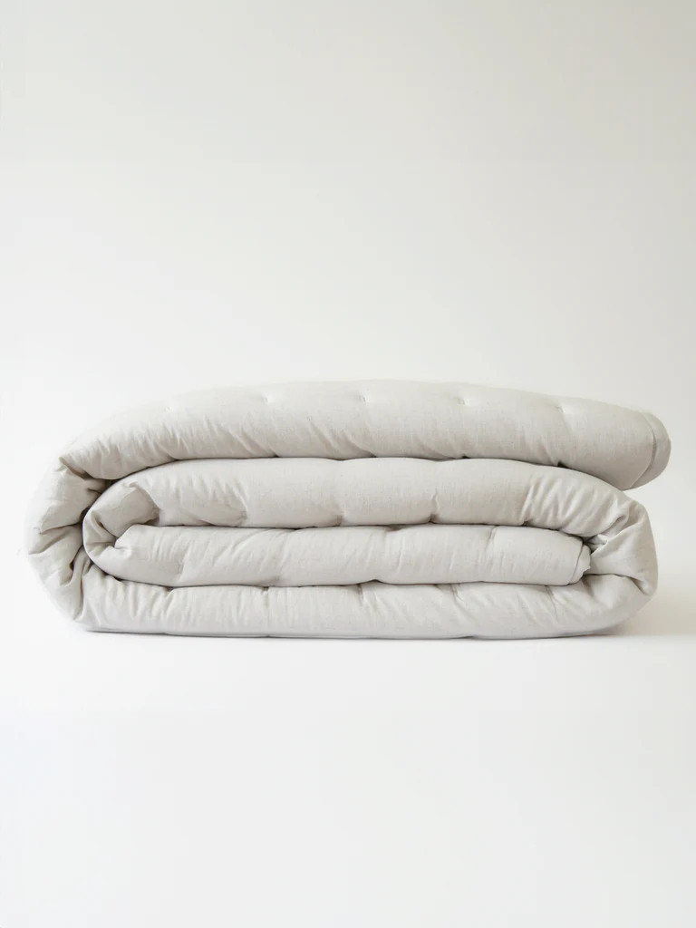 Linen Bamboo Puckered Quilt | Cozy Earth