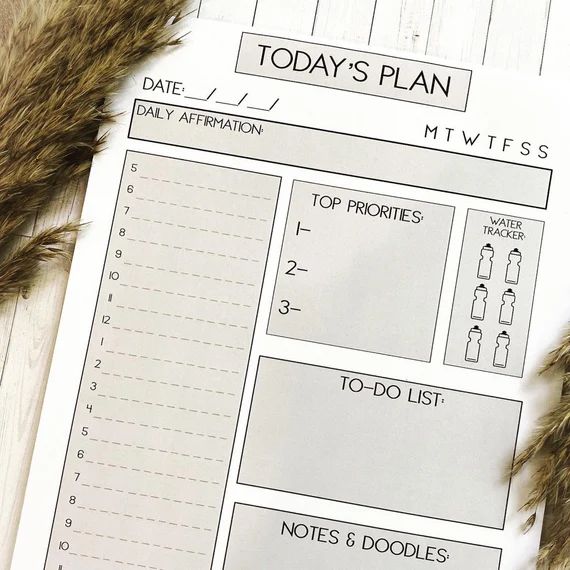 Productive Daily Planner Notepad  50 Sheet Notepad Planner | Etsy | Etsy (US)