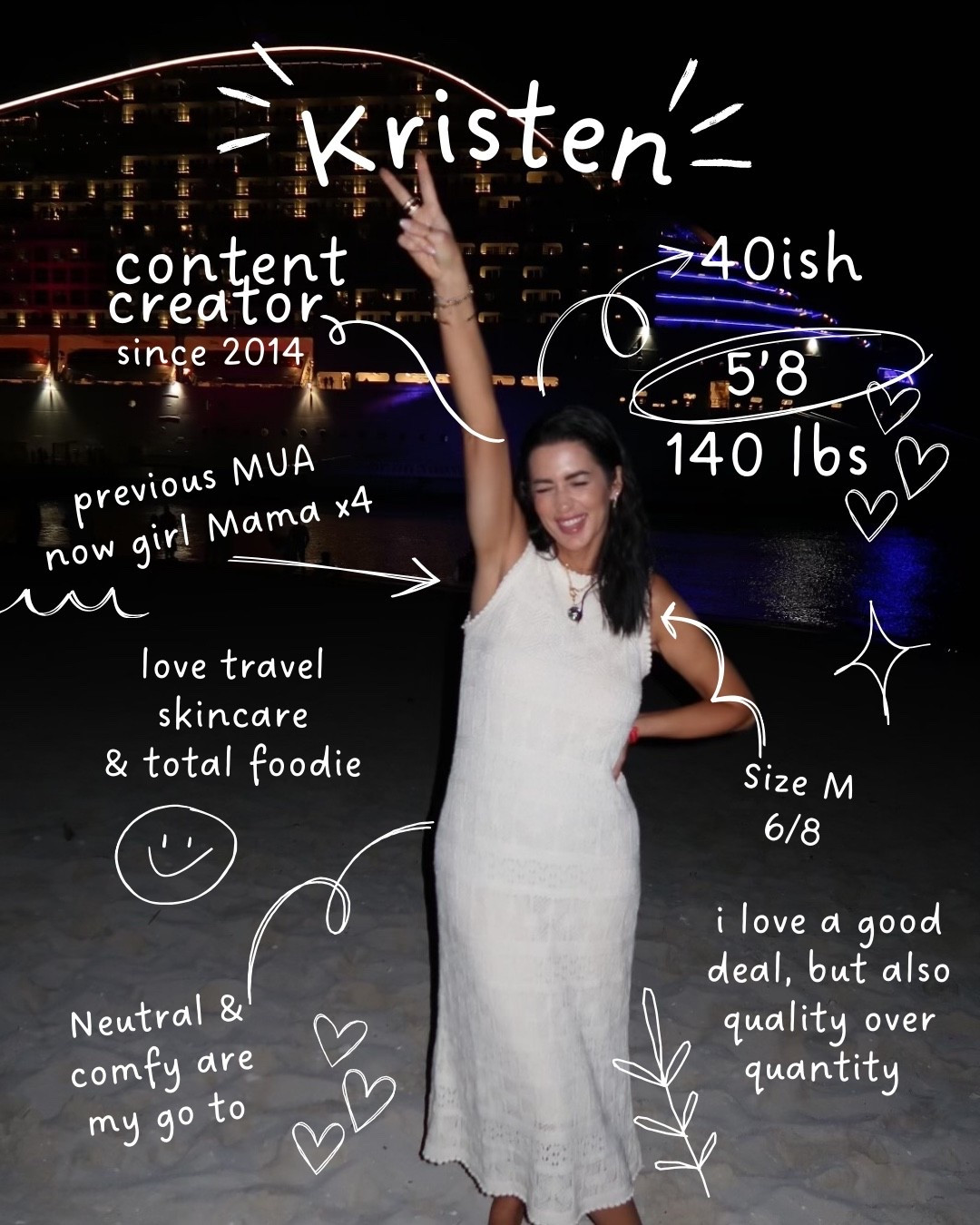 About Me: Kristen, in my 40’s. I’m 5’8, around 140 lbs and wearing a size M. I love cute but comfy  

#LTKOver40