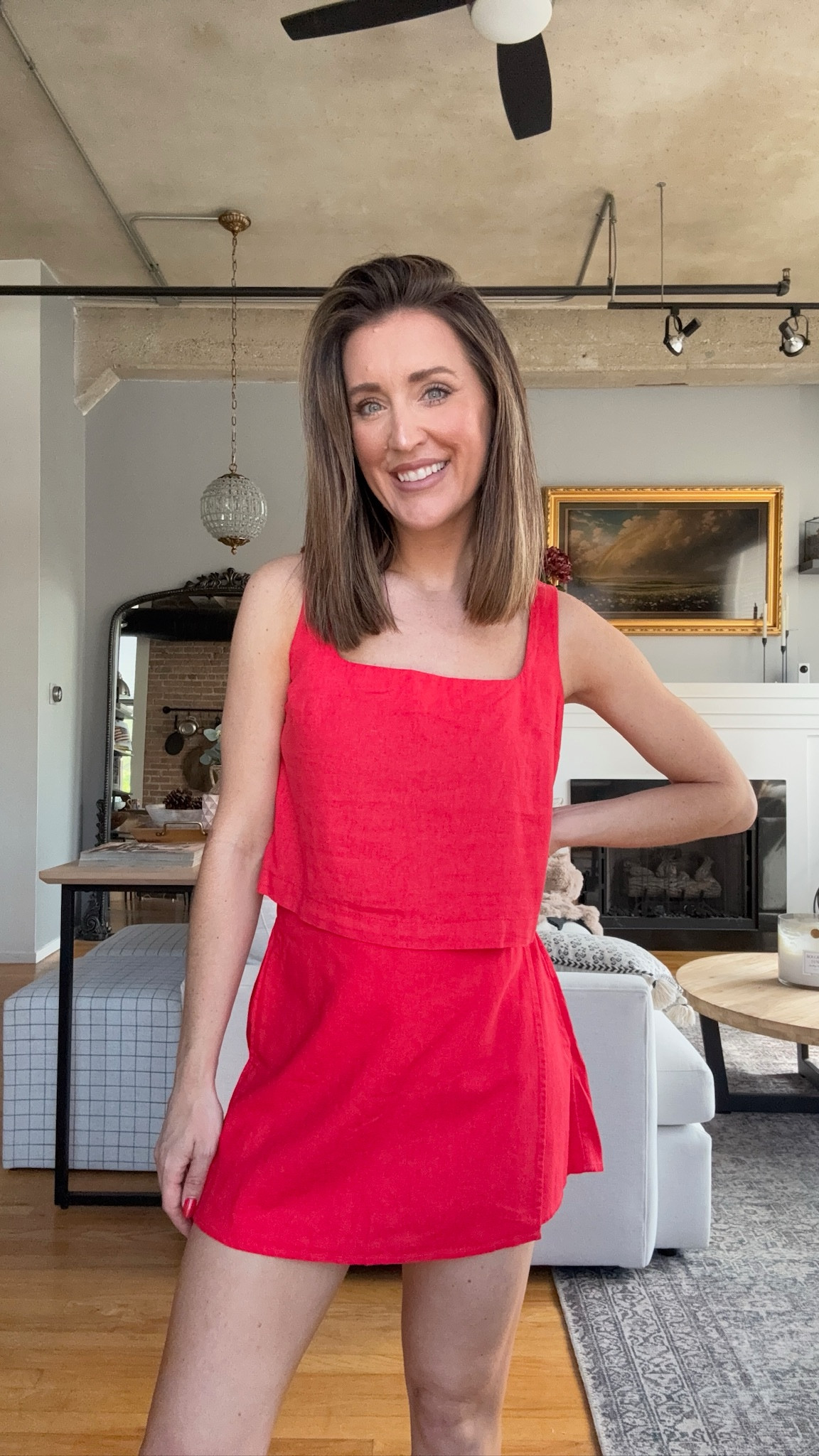 Cute red linen matching set! Would be perfect for Memorial Day or Fourth of July. Fits true to size 

#LTKFindsUnder50 #LTKStyleTip