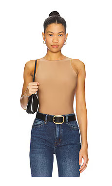 Commando Butter Crewneck Tank Bodysuit in Toffee from Revolve.com | Revolve Clothing (Global)