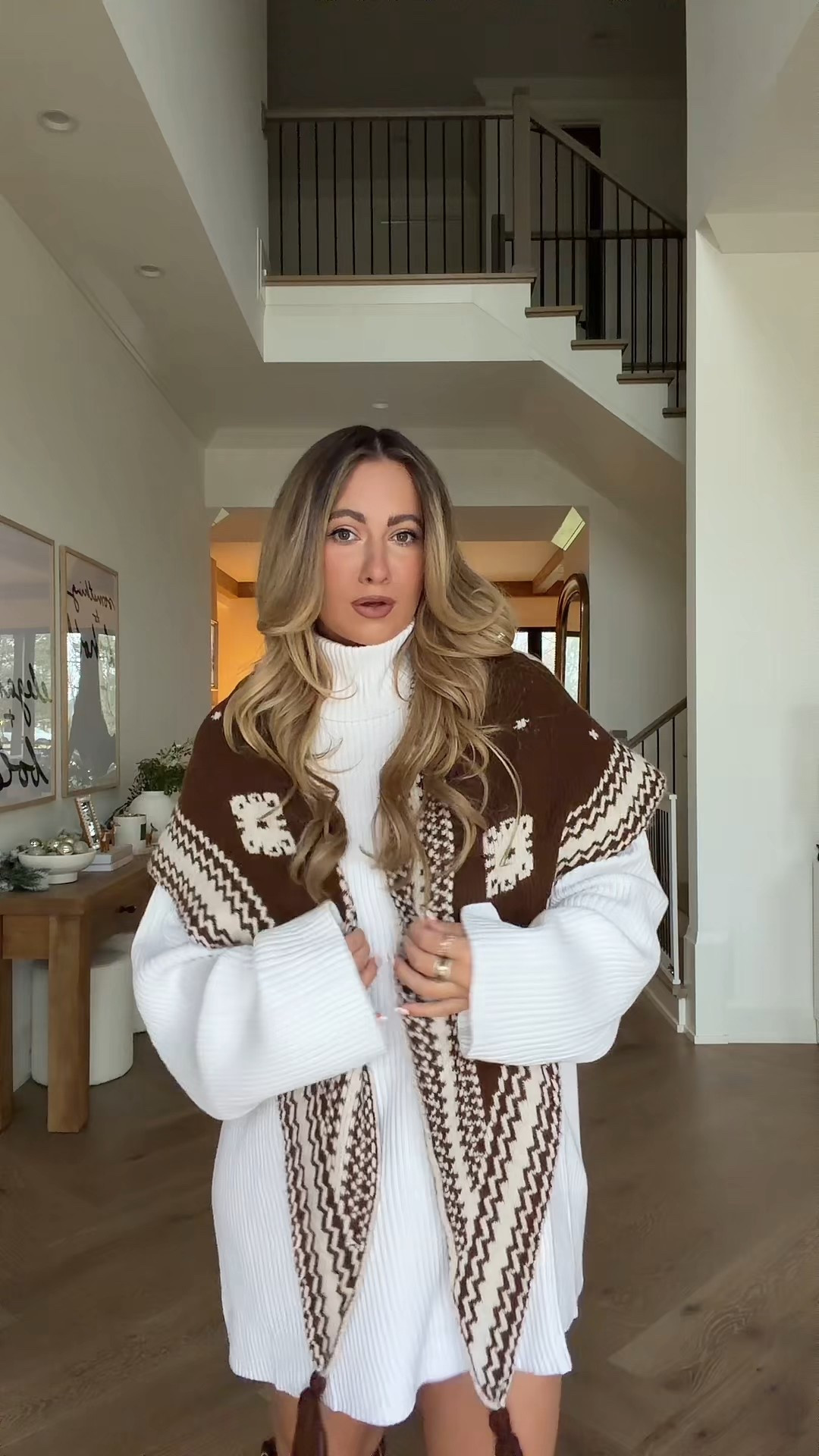 Size Small in sweater dress 🤍 

#LTKHoliday #LTKSeasonal