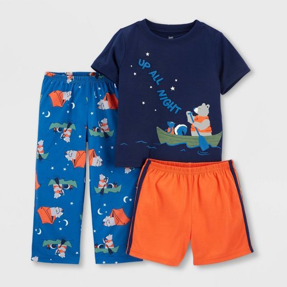 Toddler Boys' 3pc Canoe Bear Pajama Set - Just One You® made by carter's Orange/Blue | Target