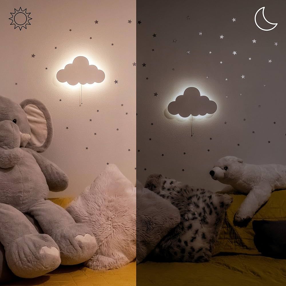 Cloud Light - Floating Cloud Wall Lamp For Nursery | Cute Floating Cloud Lamp For Kids Bedroom | ... | Amazon (US)