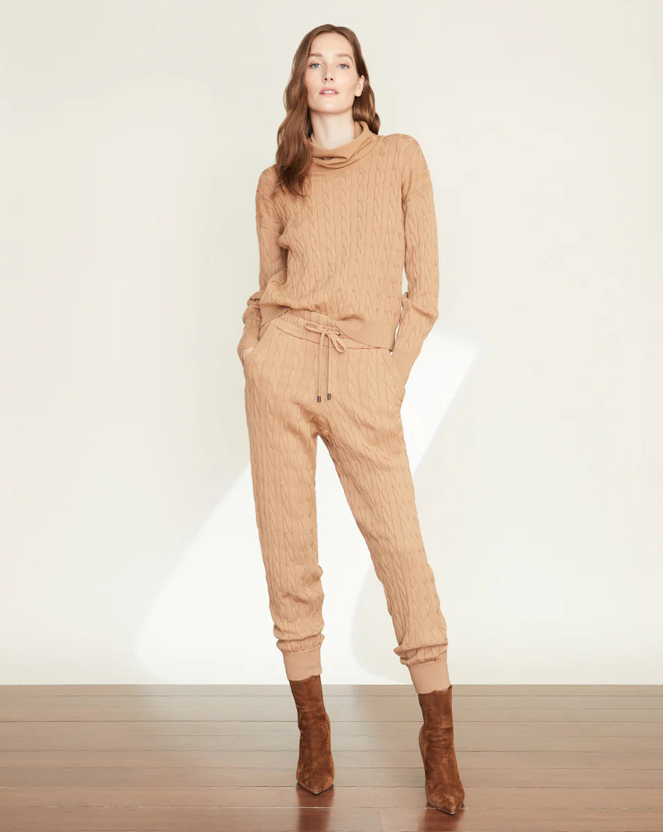 Auden Cable-Knit Sweatpant | Veronica Beard