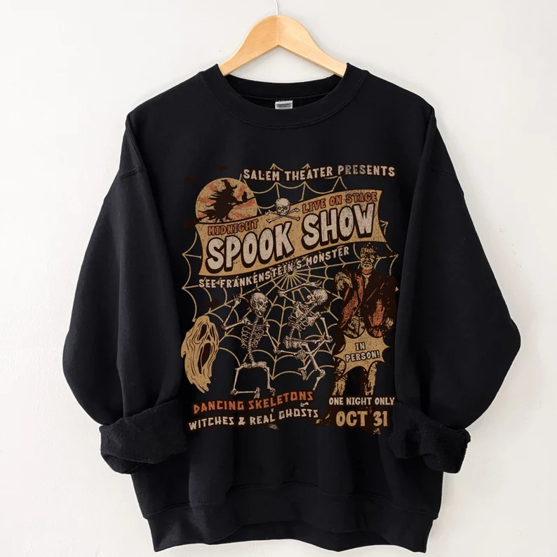 Retro Monster Mash Sweatshirt, Spooky Halloween Crewneck | Etsy (Global)