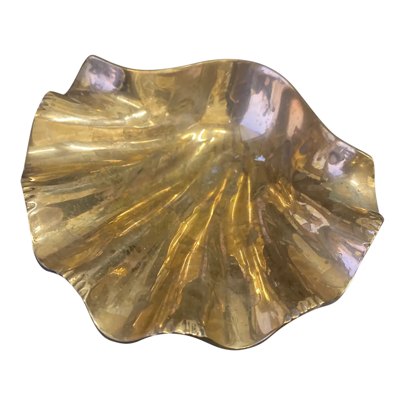 Brass Shell Dish | Chairish