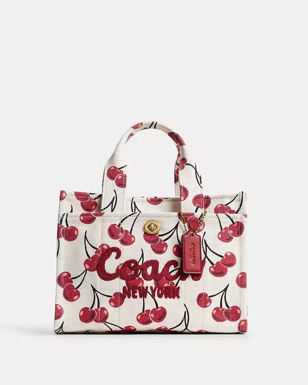 Cargo Tote Bag 26 With Cherry Print | Coach (US)