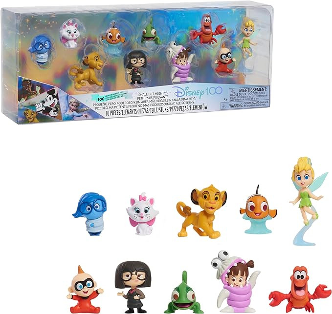 Disney100 Years of Small But Mighty, Limited Edition 10-piece Figure Set, Officially Licensed Kid... | Amazon (US)