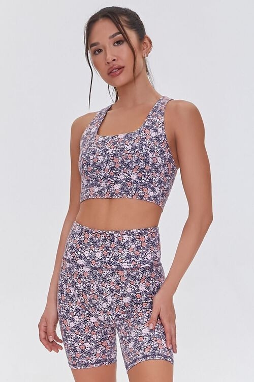 Active Ditsy Floral Biker Shorts | Forever 21 (US)