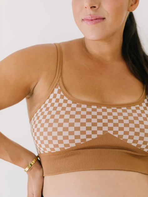 DULCE Checker Maternity & Nursing Bralette | LoveSteady