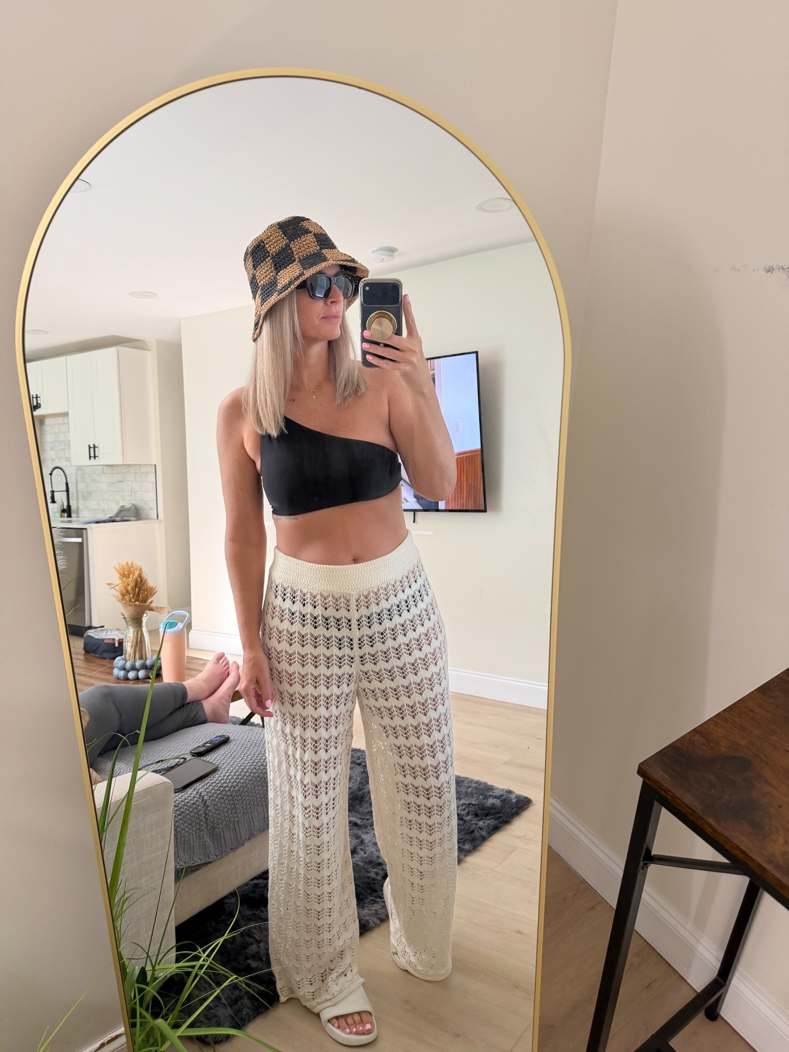 Beach ootd! My hat from @gigipip  & it is old but they have several new shades. Swimsuit is Calia and it’s one of my favorites. I found a pair of swim cover up pants that look just like mine from Amazon!

Swim suit, black bikini, bucket hat, beach outfit, outfit idea, vacation outfits beach, over 40 outfit

#LTKSwim #LTKOver40 #LTKootd