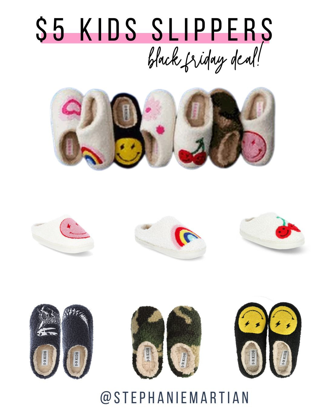 $5 slippers for kids on Walmart.com! I wish they came in toddler sizes, because I found them while looking for those. 

Kids Gift ideas, Kids slippers, cute slippers,  

 #LTKHoliday #LTKSaleAlert #LTKKids