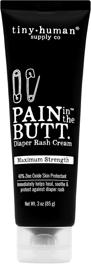 Pain in The Butt MAX Diaper Rash Cream, 3oz, 40% Zinc Oxide, 1-Pack, Natural Ingredients, Petrola... | Amazon (US)