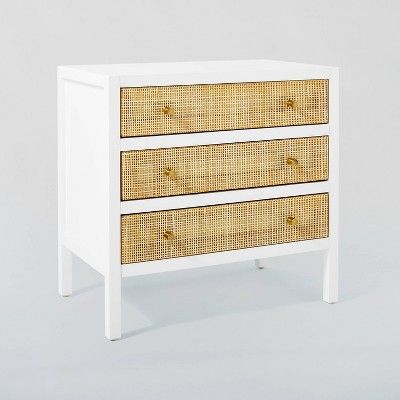 Springville 3 Drawer Nightstand White - Threshold™ designed with Studio McGee | Target