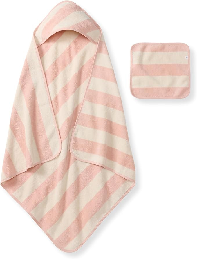 Burt's Bees Baby Hooded Woven Terry Towels Organic Cotton, Unisex Bath Essentials, Soft Nursery T... | Amazon (US)