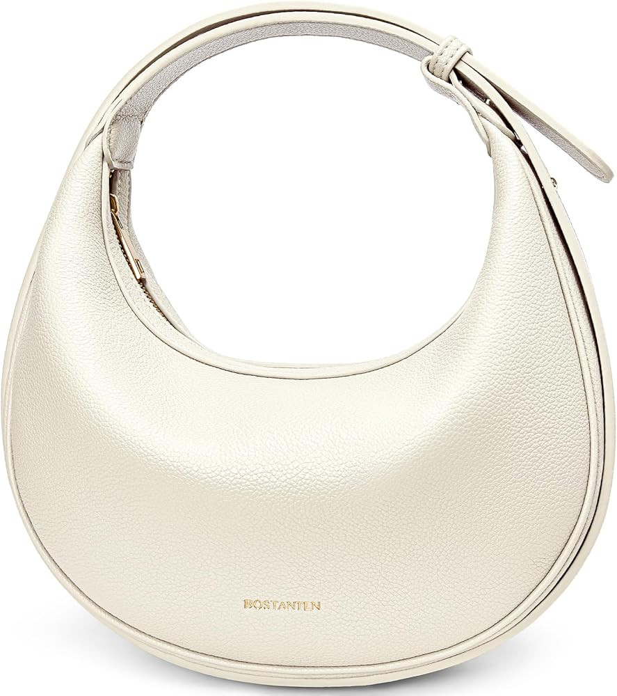 BOSTANTEN Crescent Shoulder Bag Vegan Leather Purses for Women Trendy Crossbody Clutch Hobo Handb... | Amazon (US)