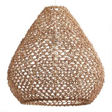 Natural Seagrass Teardrop Vicente Pendant Shade | World Market