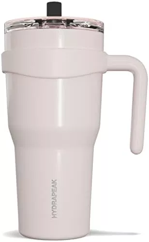 Hydrapeak Roadster 40oz Tumbler With Handle And Straw Lid White : Target