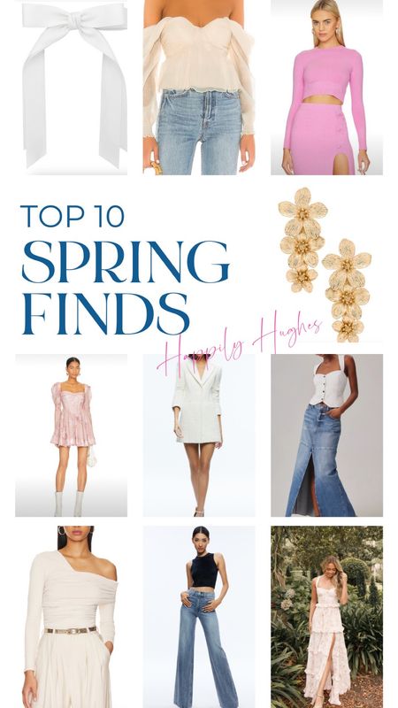 Top 10 spring finds 

Denim, floral dresses, gold earrings, country-chic outfits, long denim skirt, off the shoulder top

#LTKSeasonal #LTKstyletip
