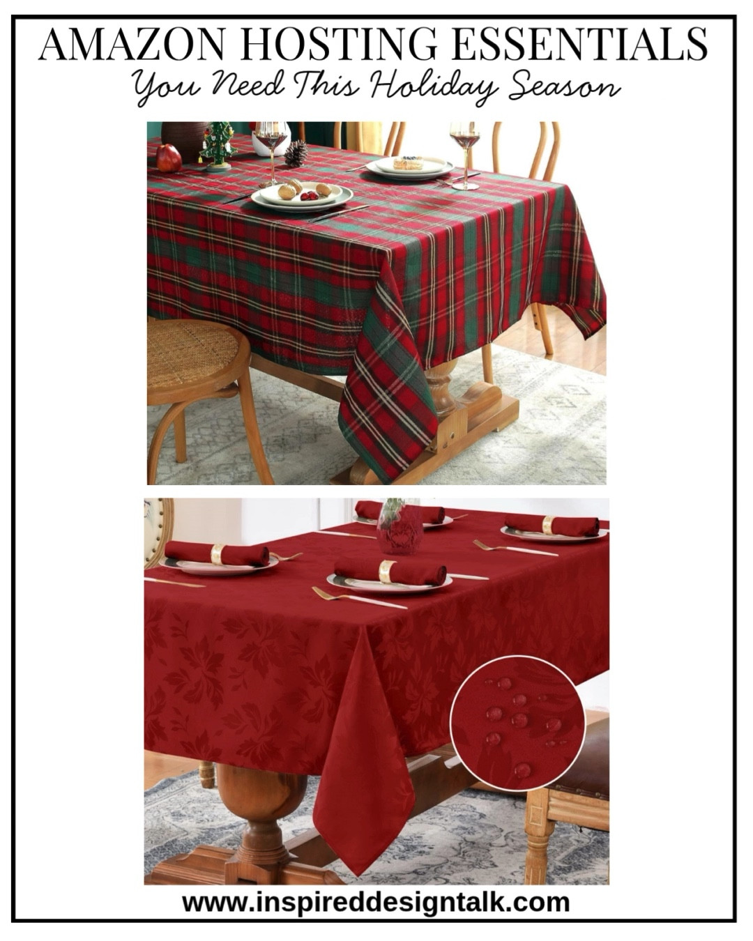 Christmas and Plaid table cloth for your holiday part decor. Ralph Lauren Christmas holiday decor  

#LTKHome #LTKHoliday #LTKStyleTip