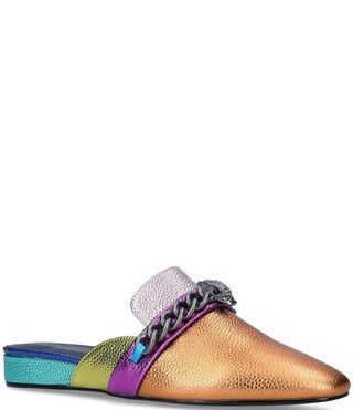 Chelsea Multi Leather Chain Detail Mules | Dillard's