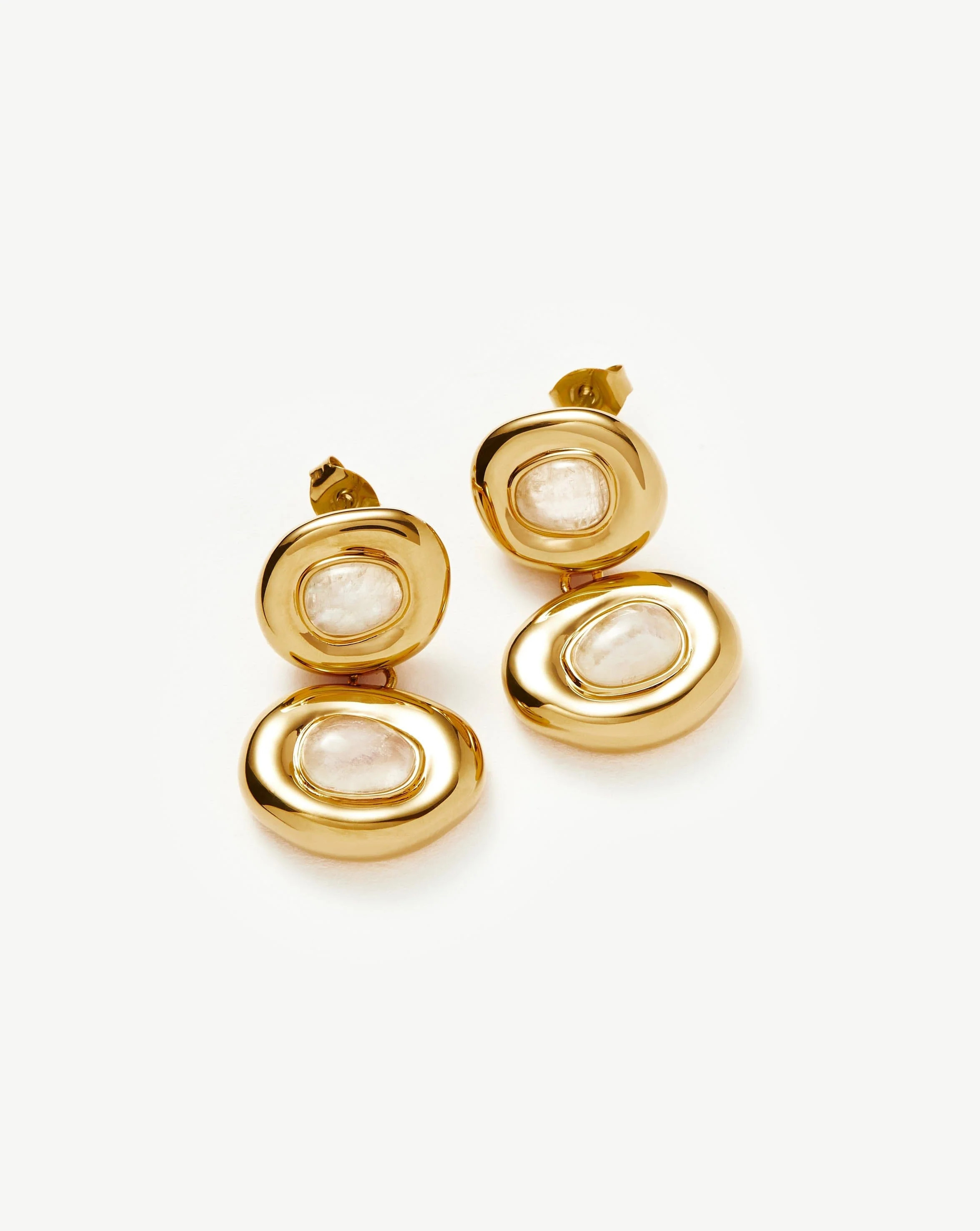 Molten Doughnut Double Drop Earrings | Missoma UK