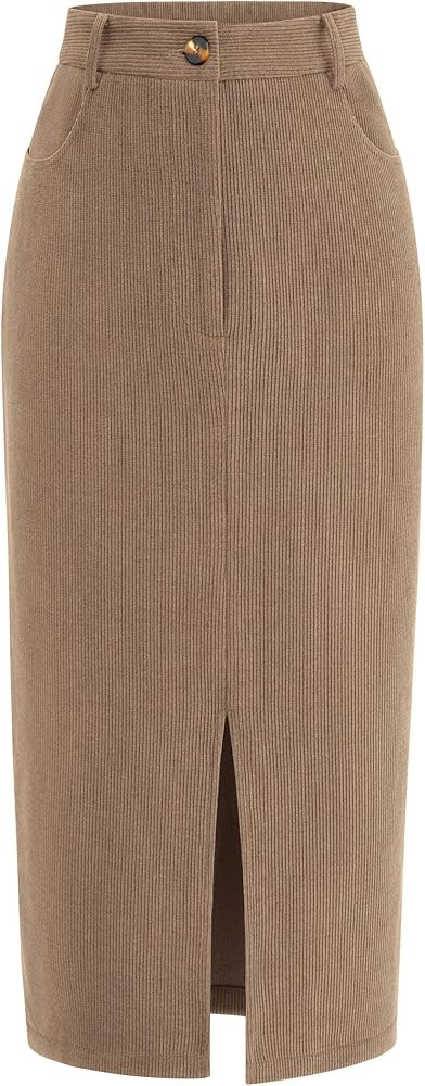 PRETTYGARDEN Women's Fall Midi Pencil Skirts Dressy Casual Work Office High Waisted Trendy Winter... | Amazon (US)