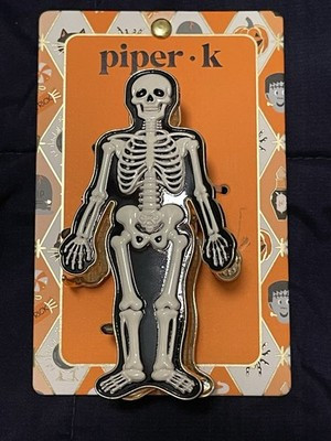 Piper K White Skeleton Hair Claw Jaw Clip Halloween NEW | eBay US
