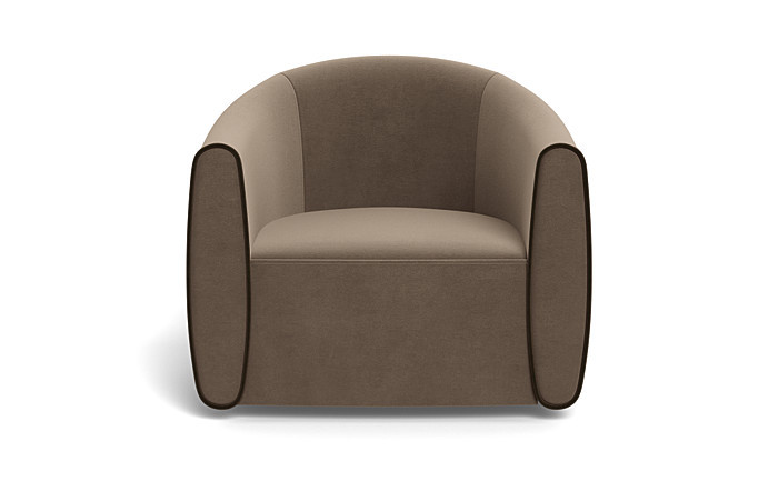 Lawson Swivel Chair with Contrast Piping | Interior Define
