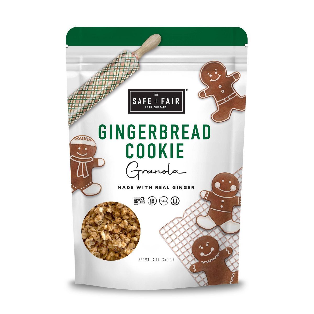 Safe + Fair Gingerbread Cookie Granola - 12oz | Target