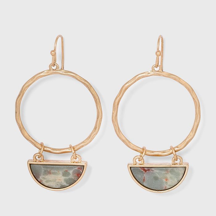 Semi-Precious Drop Earrings - Universal Thread™ | Target