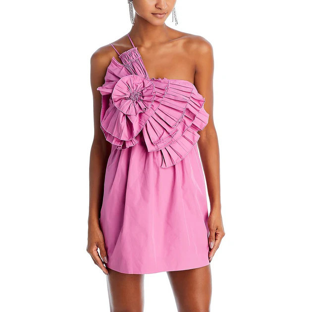 Miro Dress Womens Pleated Polyester Cocktail And Party Dress | Shop Simon