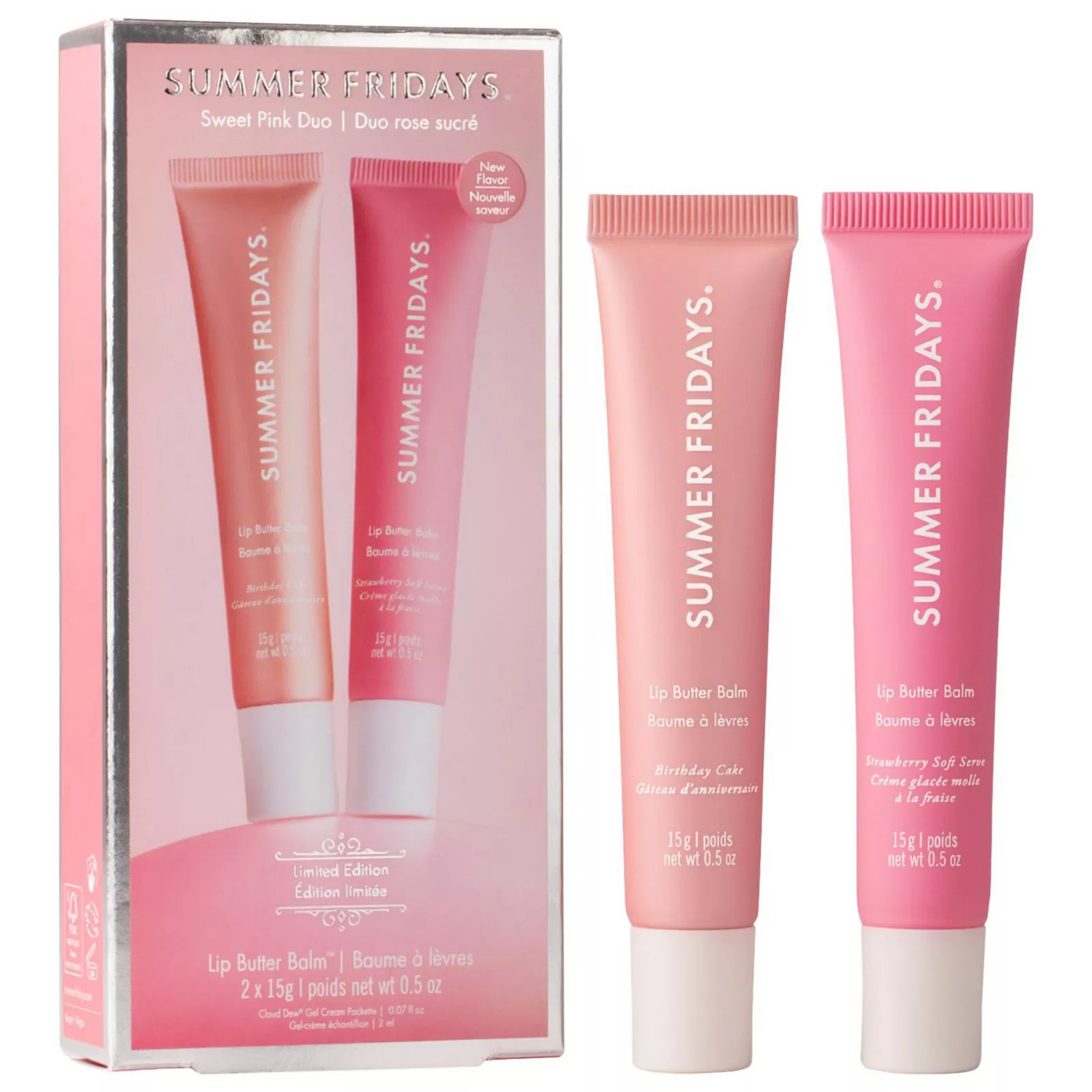 Summer Fridays Sweet Pink Duo - Lip Butter Balm Birthday Set, None | Kohl's