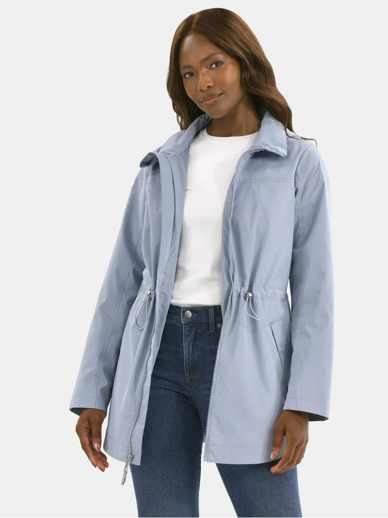 Time and Tru Women's Lightweight Anorak Jacket with Hood, Sizes XS-2X | Walmart (US)
