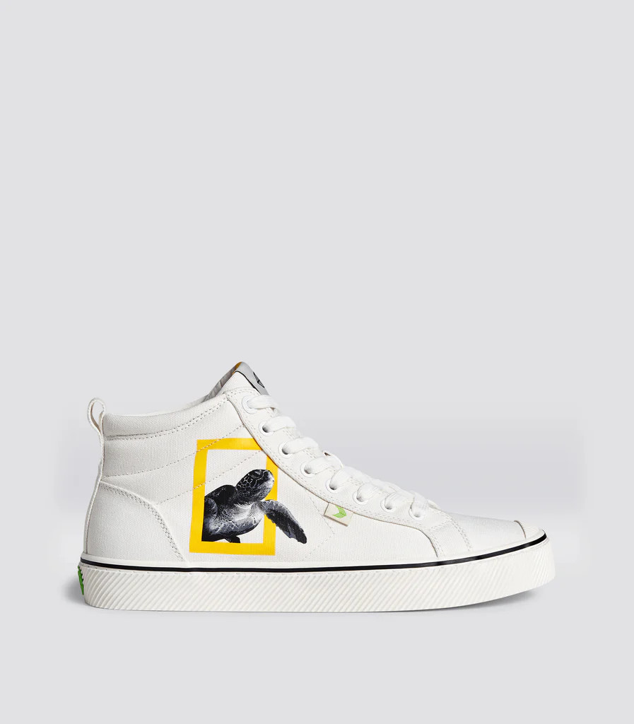 OCA High NATGEO Turtle Off-White Canvas Sneaker Women | Cariuma