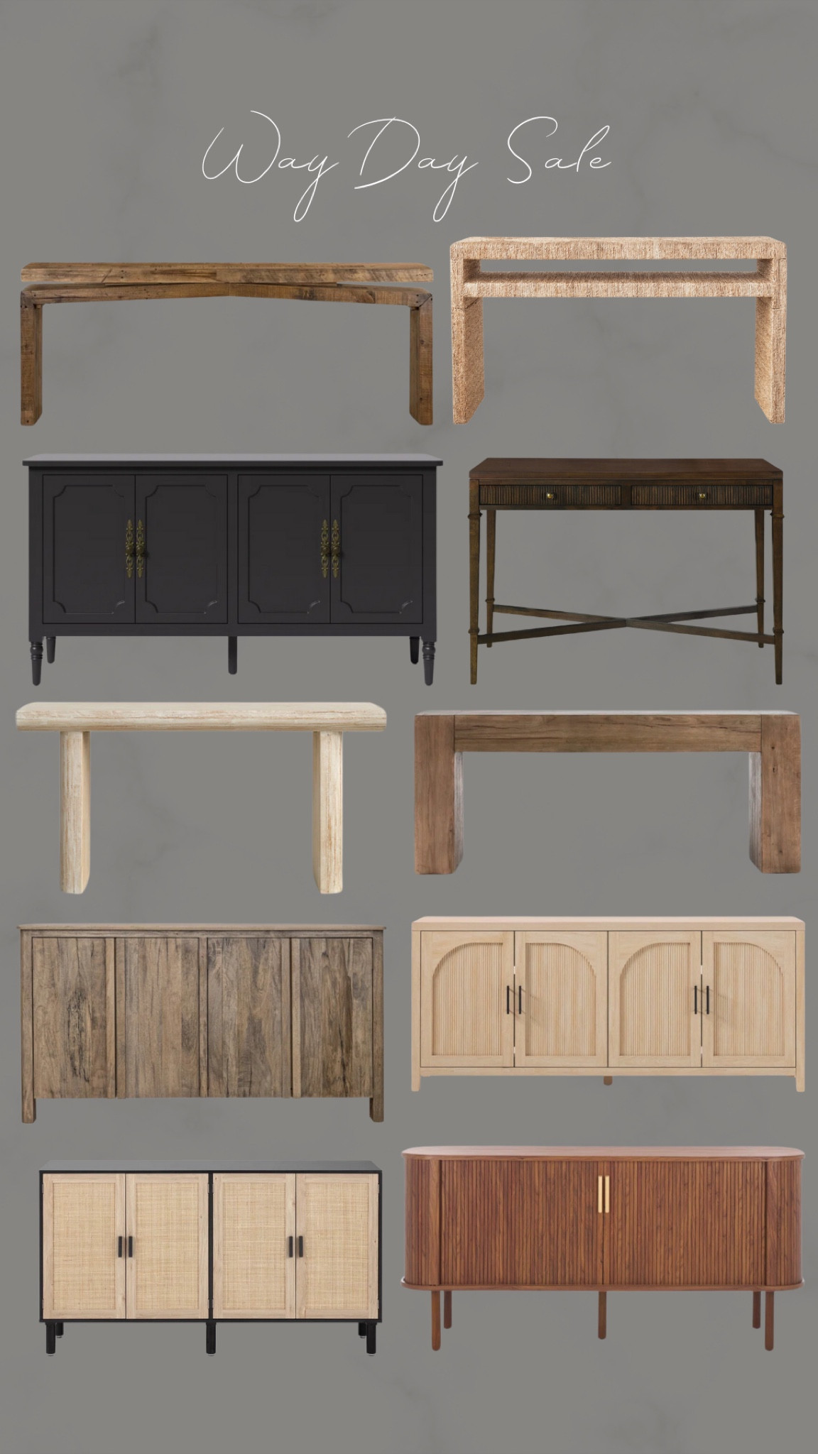 The biggest sale of the year is almost here! @Wayfair’s Way Day is happening 10/5–10/7 with up to 80% off and free shipping on everything! 🙌🏻

Many deals are already live, so of course, I snagged th stunning console in the top left I’ve had my eye on. Rounded up some more show-stopping consoles (and other sale finds) too 🙌🏻

#wayday #wayfair #wayfairpartner#LTKFallSale

#LTKSaleAlert #LTKHome