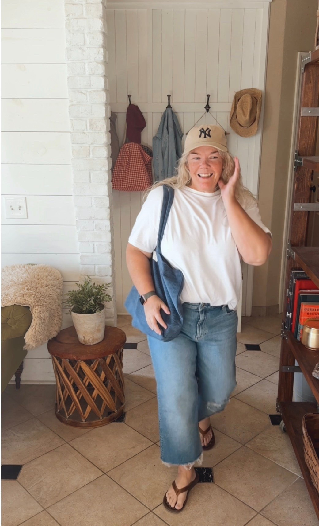 Thinking about what to pack for your upcoming Spring Break vacation?? I got you with these 90’s straight but relaxed jeans once again cropped by me! Simple white boyfriend tee, Yanelkees cap and flip flops! #springbreak #vacationoutfit

#LTKSeasonal #LTKMidsize #LTKOver40