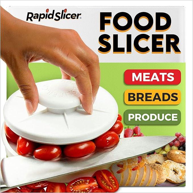 Bagel Slicer & Multi-Use Food Cutter | Ideal for Tomatoes, Strawberries, Grapes, Meat, Chicken, E... | Amazon (US)
