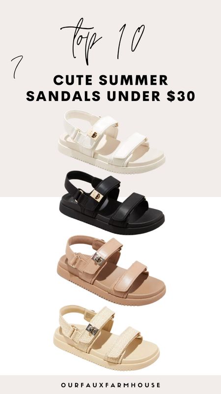 Cute summer sandals from Target for $30!