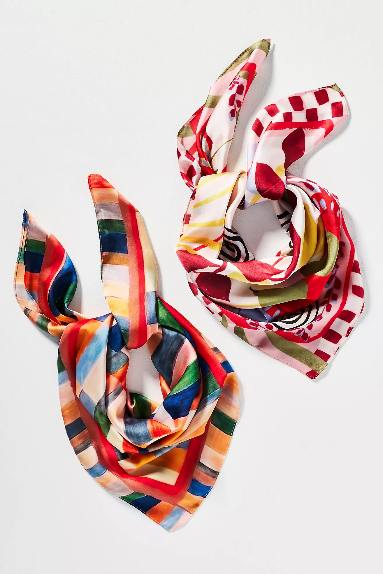 Abstract Print Hair Scarves, Set of 2 | Anthropologie (US)