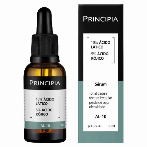 SéRUM 10% ÁCIDO LáTICO + 5% ÁCIDO KóJIKO PRINCIPIA SKINCARE AL-10 COM 30ML | DrogaRaia (BR)