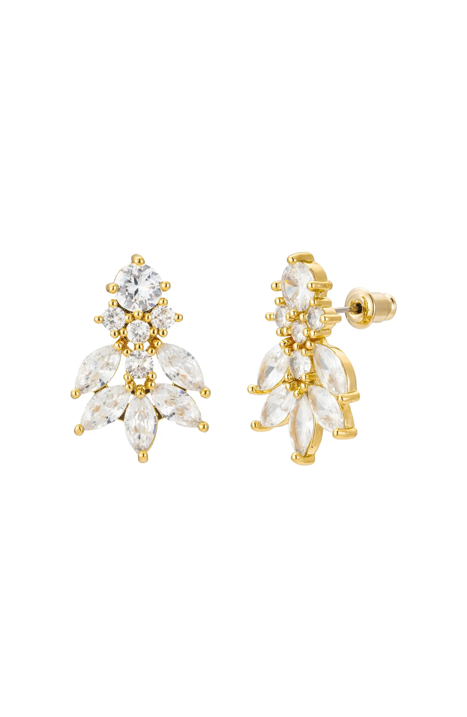 Untamed Petals Carla Crystal Stud Earrings | Nordstrom | Nordstrom
