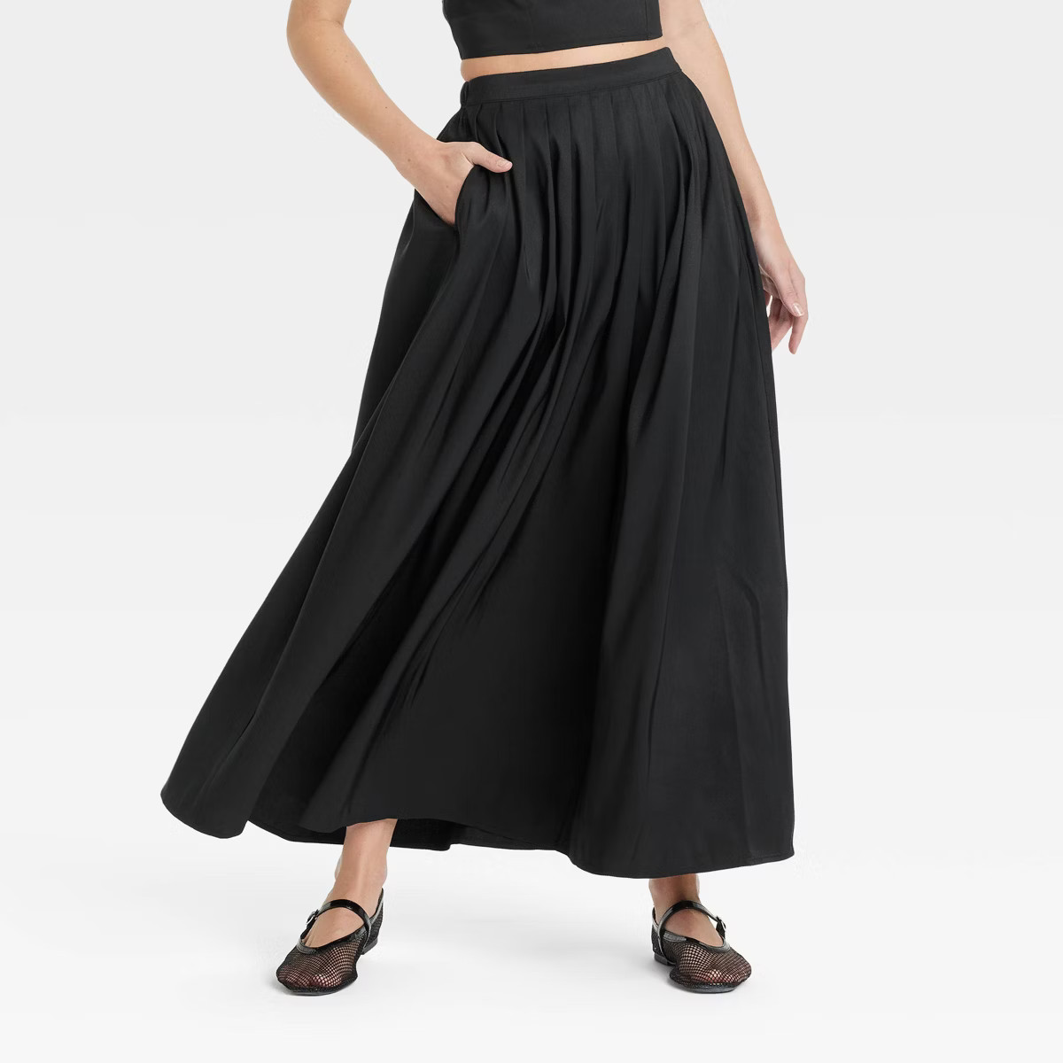 Women's Pleated A-Line Maxi Skirt - A New Day™ | Target