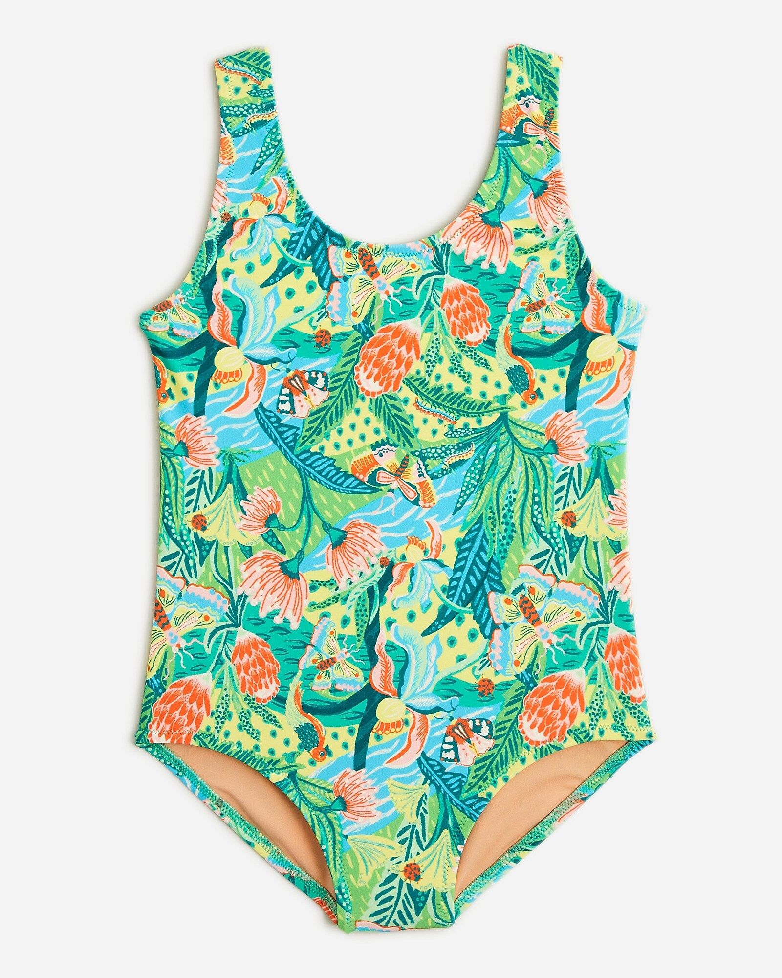 Girls' scoopneck one-piece swimsuit with UPF 50+ | J.Crew US