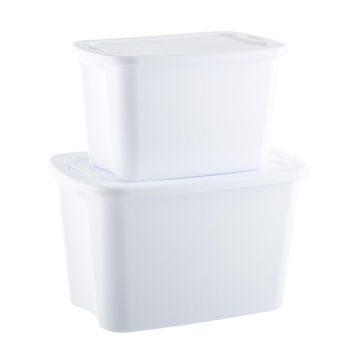 Sterilite White Tote Boxes | The Container Store