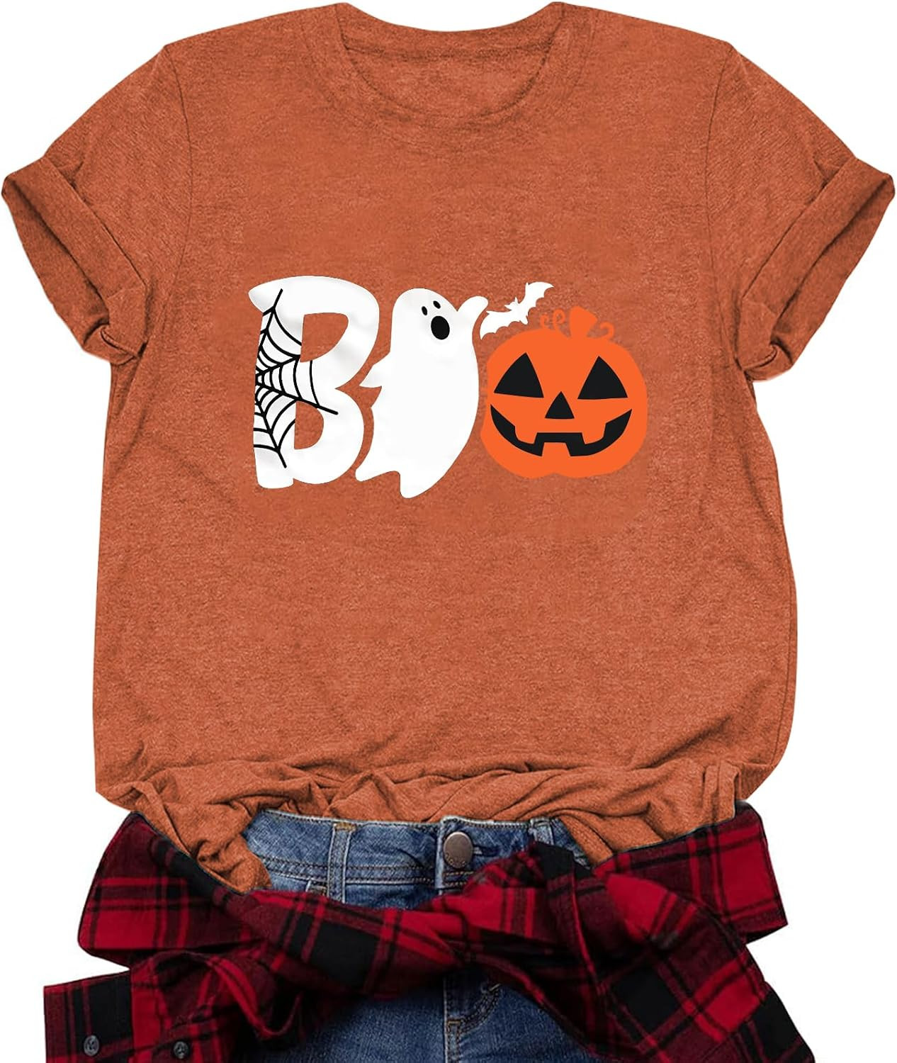 Halloween Shirts for Women Short Sleeve Graphic T Shirt | Amazon (US)